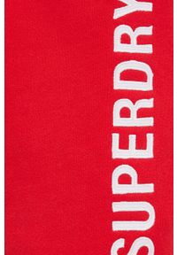 Superdry szorty bawełniane męskie kolor czerwony. Kolor: czerwony. Materiał: bawełna. Wzór: aplikacja #3