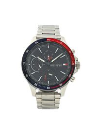 TOMMY HILFIGER - Tommy Hilfiger Zegarek Bank 1791718 Srebrny. Kolor: srebrny