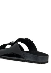 Geox Klapki D Brionia R D55Y3M 000HH C9999 Czarny. Kolor: czarny. Materiał: skóra