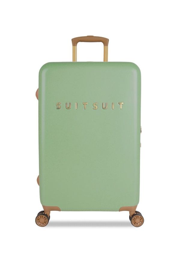 SuitSuit Walizka podróżna TR zielony. Kolor: zielony. Materiał: materiał