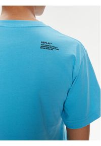 Replay T-Shirt W3591M.000.23608P Niebieski Regular Fit. Kolor: niebieski. Materiał: bawełna #5
