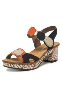 Rieker Sandały CEO-63876-90 Kolorowy. Materiał: syntetyk. Wzór: kolorowy #5