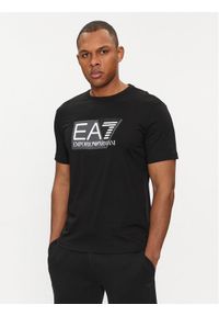 EA7 Emporio Armani T-Shirt 3DPT81 PJM9Z 1200 Czarny Regular Fit. Kolor: czarny. Materiał: bawełna #1