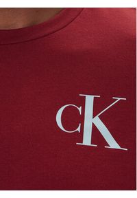 Calvin Klein Jeans T-Shirt 30s Chest Logo LV04RD865G Czerwony Regular Fit. Kolor: czerwony. Materiał: bawełna #4