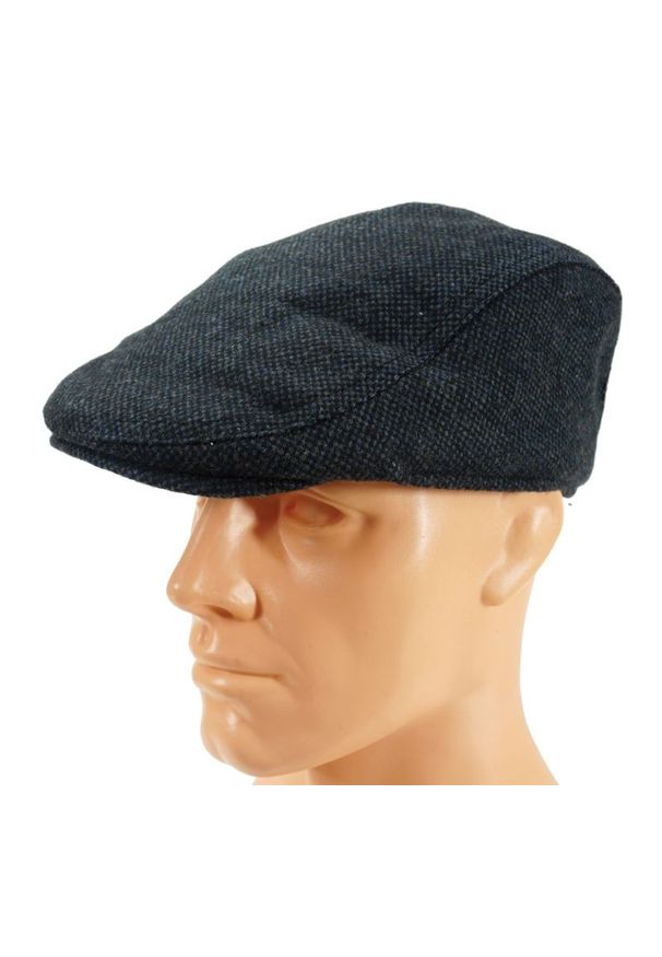 Niebieska czapka Pako Jeans w kropki, na jesień