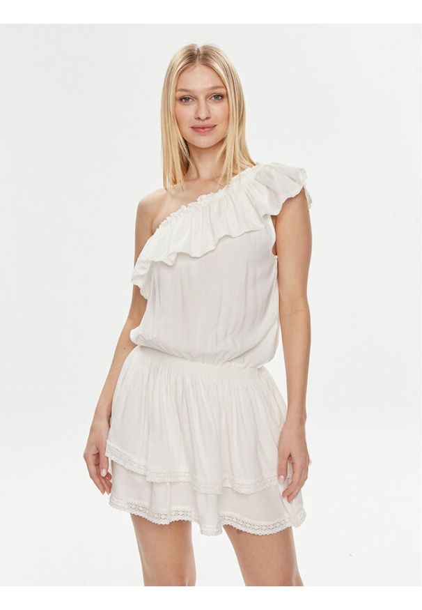 Melissa Odabash Sukienka letnia Debbie CR Biały Regular Fit. Kolor: biały. Materiał: wiskoza. Sezon: lato