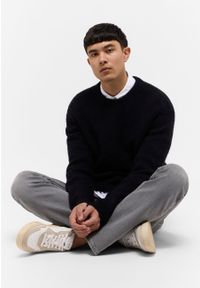 Mustang - MUSTANG Emil C Crew MĘSKI SWETER Dark Sapphire 1015801 4136 #5