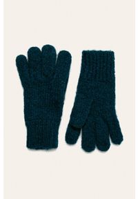 Pepe Jeans - Rękawiczki Pol. Kolor: niebieski. Materiał: wełna, materiał, dzianina, akryl, elastan, nylon #1