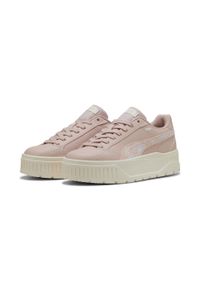 Puma - Damskie sneakersy Karmen II Crafted Flowers PUMA Rose Quartz White Pink. Kolor: biały, wielokolorowy, różowy. Obcas: na platformie