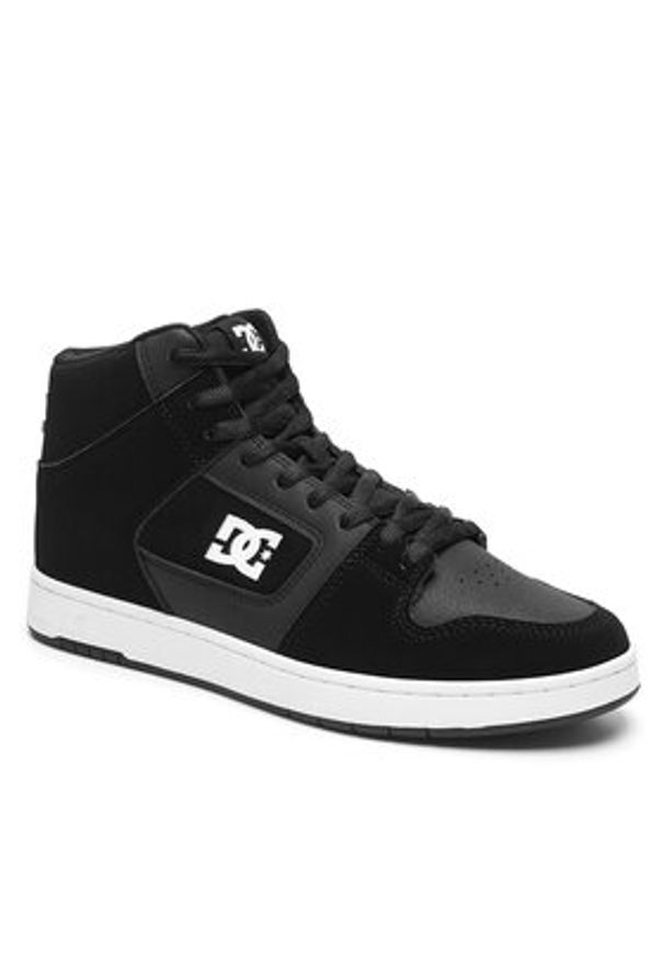 DC Shoes Sneakersy MANTECA 4 HI ADYS100743-BKW Czarny. Kolor: czarny. Materiał: skóra
