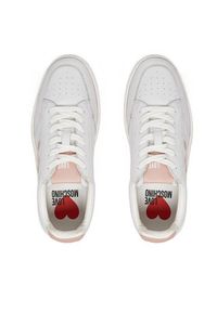 Love Moschino - LOVE MOSCHINO Sneakersy JA15154G1MIA110B Biały. Kolor: biały. Materiał: skóra #3