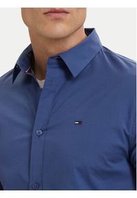 Tommy Jeans Koszula Original DM0DM04405 Niebieski Slim Fit. Kolor: niebieski. Materiał: bawełna #3