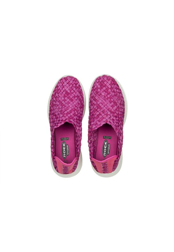 Półbuty Rock Brooklyn Fuchsia Smoke 032931, Różowy, Materiał. Kolor: różowy. Materiał: tkanina. Szerokość cholewki: normalna. Sezon: lato. Styl: rockowy