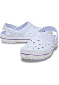 Chodaki Crocs Crocband. Kolor: biały, fioletowy, wielokolorowy. Materiał: syntetyk, materiał