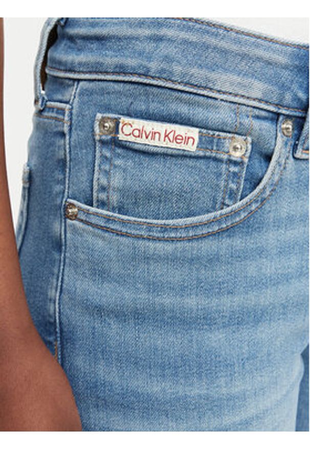 Calvin Klein Jeans Jeansy LV047F489G Niebieski Skinny Fit. Kolor: niebieski