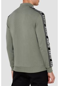 Guess - GUESS Zielona męska bluza New Arlo, Rozmiar L. Okazja: na co dzień. Kolor: zielony. Materiał: elastan, bawełna. Styl: casual