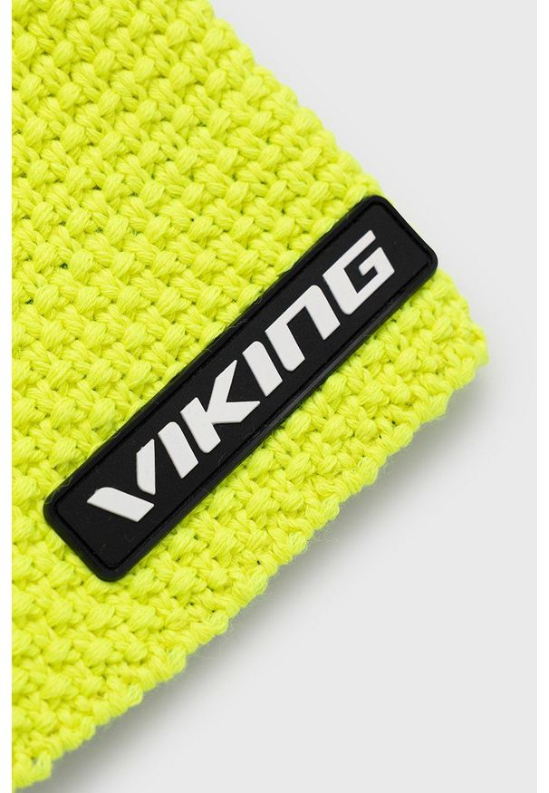 Viking - Czapka wełniana. Kolor: żółty. Materiał: wełna