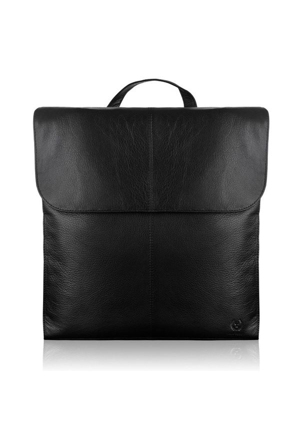 Plecak skórzany damski PAOLO PERUZZI T-72-BL czarny. Kolor: czarny. Materiał: skóra