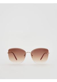 Reserved - Okulary przeciwsłoneczne - oliwkowy. Kolor: oliwkowy #1