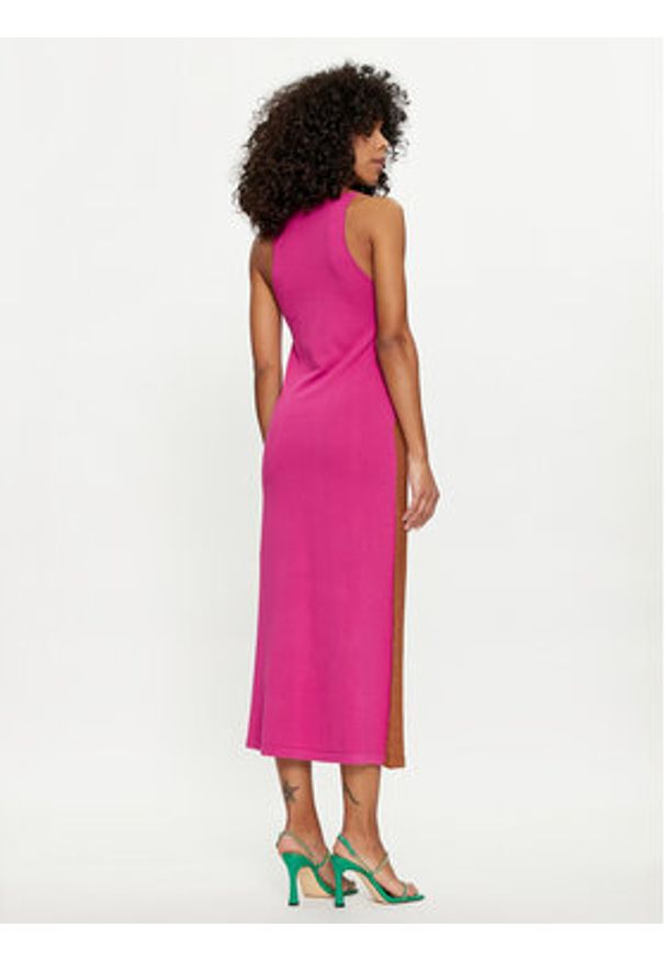 Lola Casademunt by Maite Sukienka dzianinowa MS2416010 22M Kolorowy Regular Fit. Materiał: wiskoza. Wzór: kolorowy
