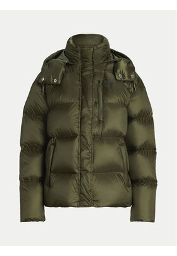 Polo Ralph Lauren Kurtka puchowa 211932183003 Zielony Relaxed Fit. Typ kołnierza: polo. Kolor: zielony. Materiał: syntetyk