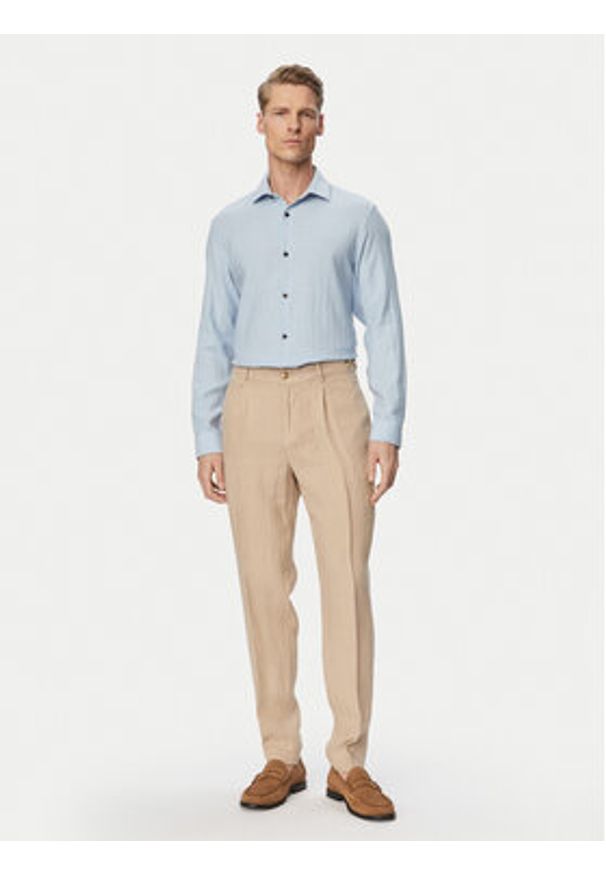 Jack & Jones Koszula Parker 12292161 Niebieski Regular Fit. Kolor: niebieski. Materiał: bawełna