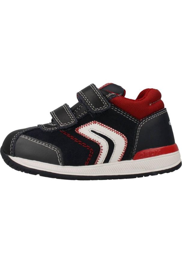 Geox - Buty GEOX B RISHON BOY Niebieski. Kolor: niebieski. Materiał: tkanina, skóra. Sport: turystyka piesza