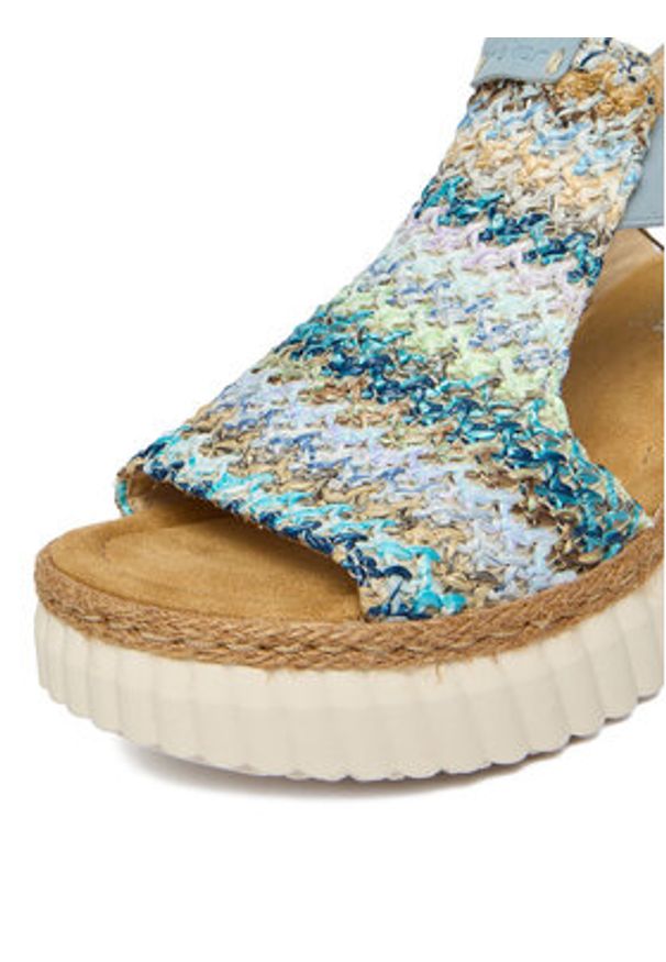 Rieker Sandały CEO-69172-91 Niebieski. Kolor: niebieski. Materiał: materiał