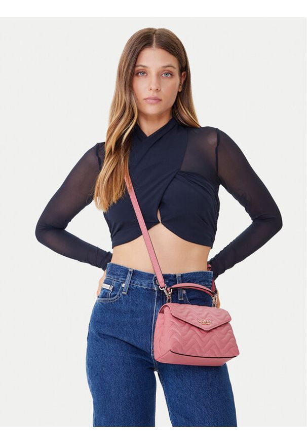 Guess Torebka HWQG96 53780 Różowy. Kolor: różowy. Materiał: skórzane