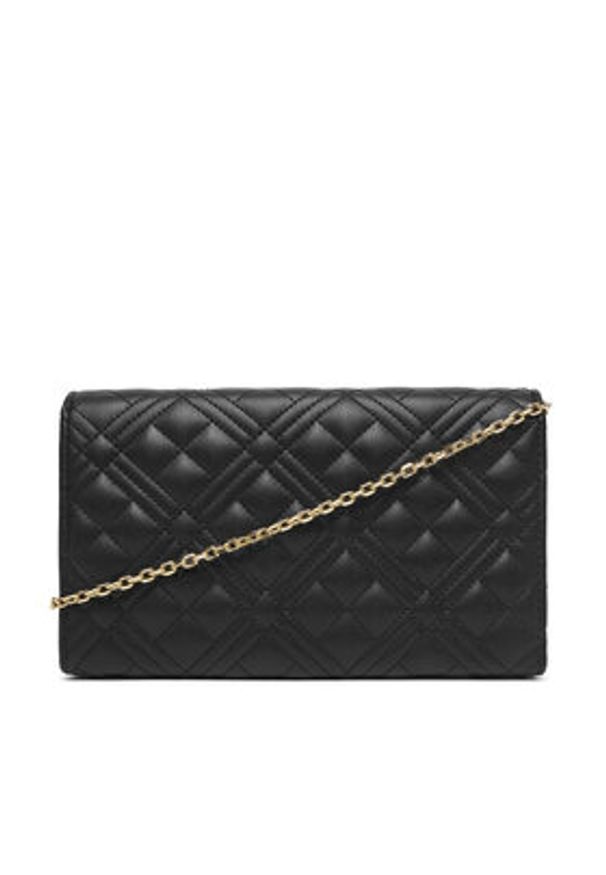 Love Moschino - LOVE MOSCHINO Torebka JC4079PP0NLA0000 Czarny. Kolor: czarny. Materiał: skórzane