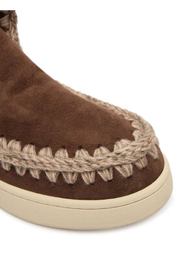 Mou Śniegowce MU.FW741001A Brązowy. Kolor: brązowy. Materiał: zamsz, skóra