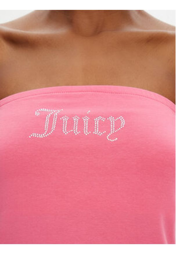 Juicy Couture Top Babey JCWCT23310 Różowy Slim Fit. Kolor: różowy. Materiał: bawełna