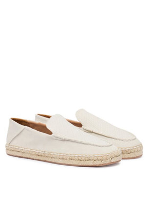 BOSS Espadryle Madeira Mocc 50563149 Biały. Kolor: biały. Materiał: zamsz, skóra
