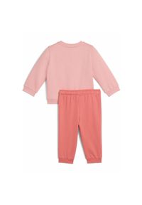 Dziecięcy dres Puma Miincats ESS. Kolor: różowy. Materiał: dresówka. Wzór: nadruk