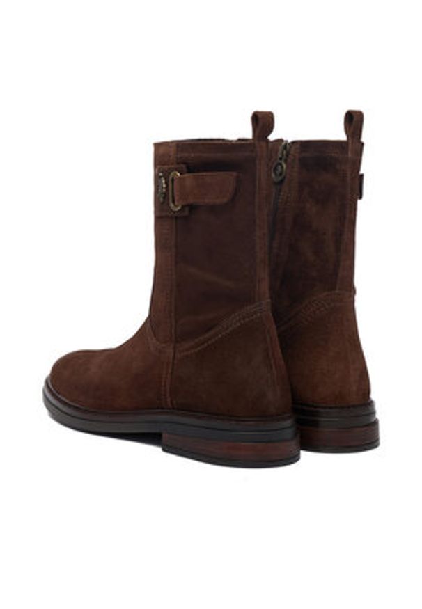 U.S. Polo Assn. Botki CEO-CORINA001W/ELT1 Brązowy. Kolor: brązowy. Materiał: zamsz, skóra