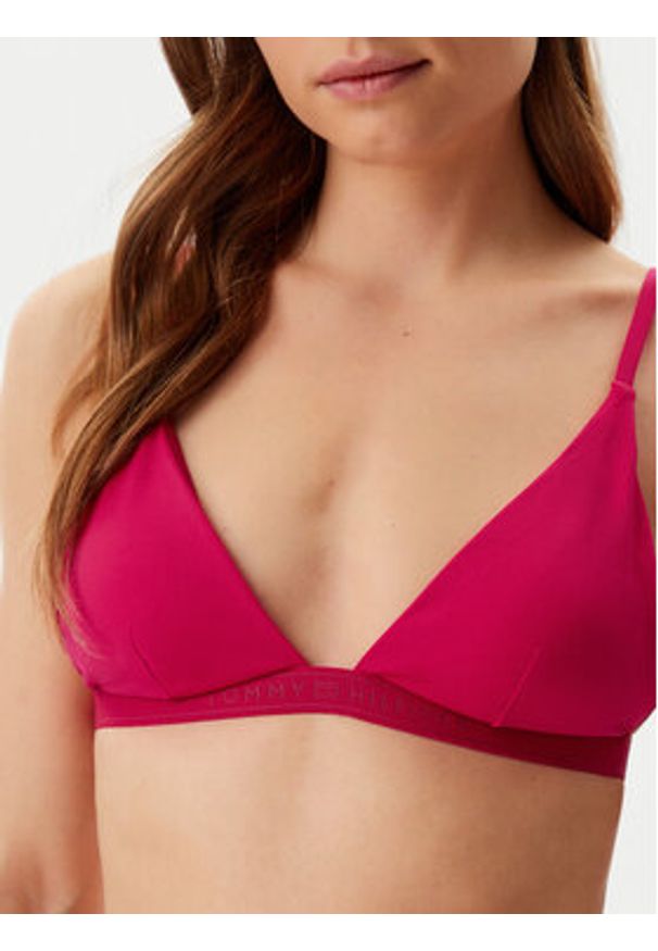 TOMMY HILFIGER - Tommy Hilfiger Góra od bikini UW0UW05801 Różowy. Kolor: różowy. Materiał: syntetyk