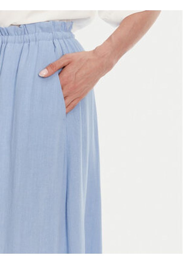 only - ONLY Spódnica midi Solvi 15338678 Błękitny Regular Fit. Kolor: niebieski. Materiał: wiskoza