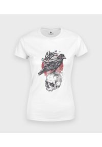 MegaKoszulki - Koszulka damska Wrona z czaszką. Materiał: bawełna #1