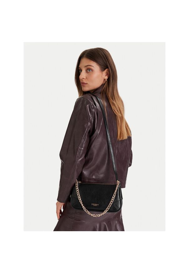 TwinSet - Torebka TWINSET. Kolor: czarny