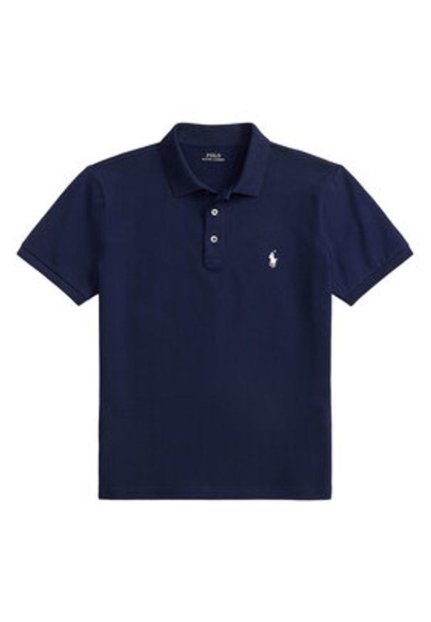 Polo Ralph Lauren Polo 710941439038 Granatowy Custom Slim Fit. Typ kołnierza: polo. Kolor: niebieski. Materiał: bawełna