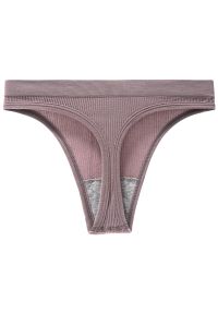 Intica - Stringi niewidoczne pod ubraniem z elastycznego materiału Nubia. Kolor: szary. Materiał: materiał