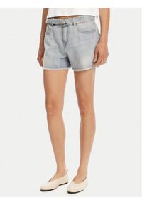 TwinSet - TWINSET Szorty jeansowe 251TT2262 Niebieski Slim Fit. Kolor: niebieski. Materiał: bawełna