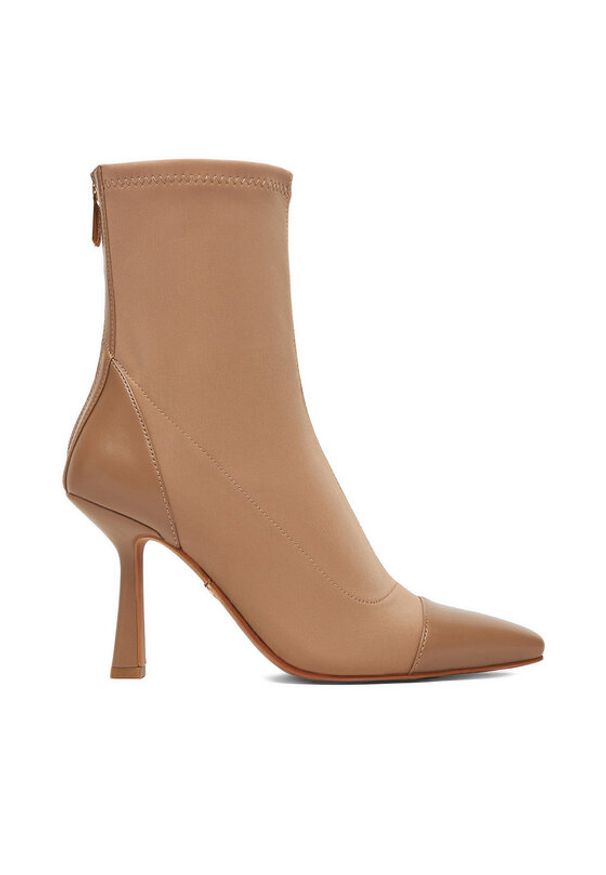 Nine West Botki CEO-NOURA-01 Beżowy. Kolor: beżowy. Materiał: materiał