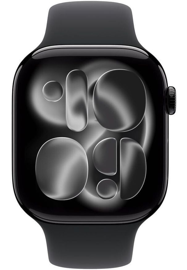 APPLE - Apple Watch Series 11 GPS + Cellular 46mm Jet Black Aluminium Case with Black Sport Band - S/M. Styl: sportowy