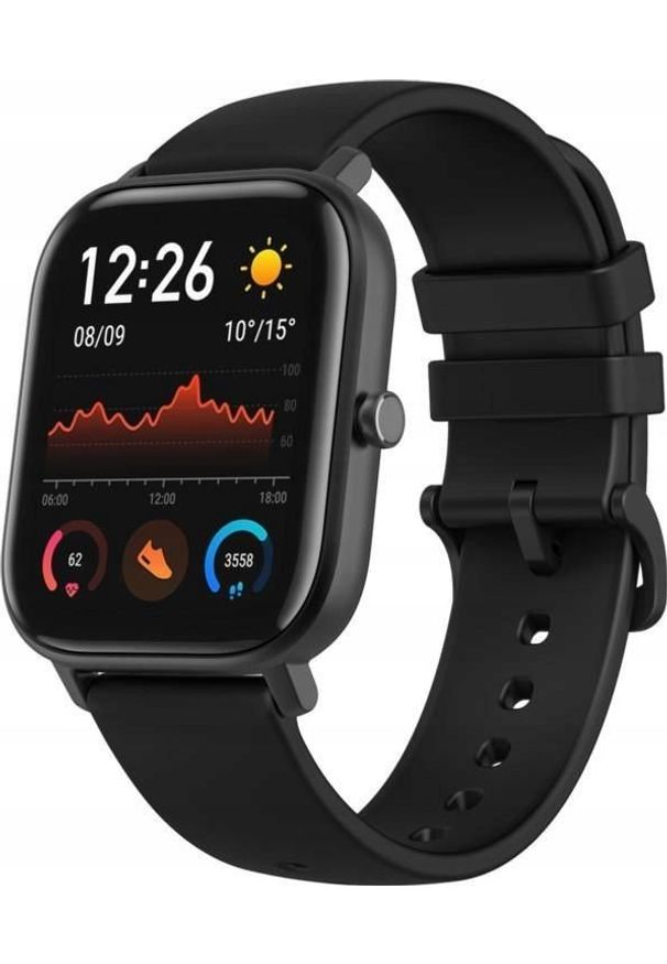AMAZFIT - Smartwatch Amazfit GTS Czarny (W1914OV2N). Rodzaj zegarka: smartwatch. Kolor: czarny