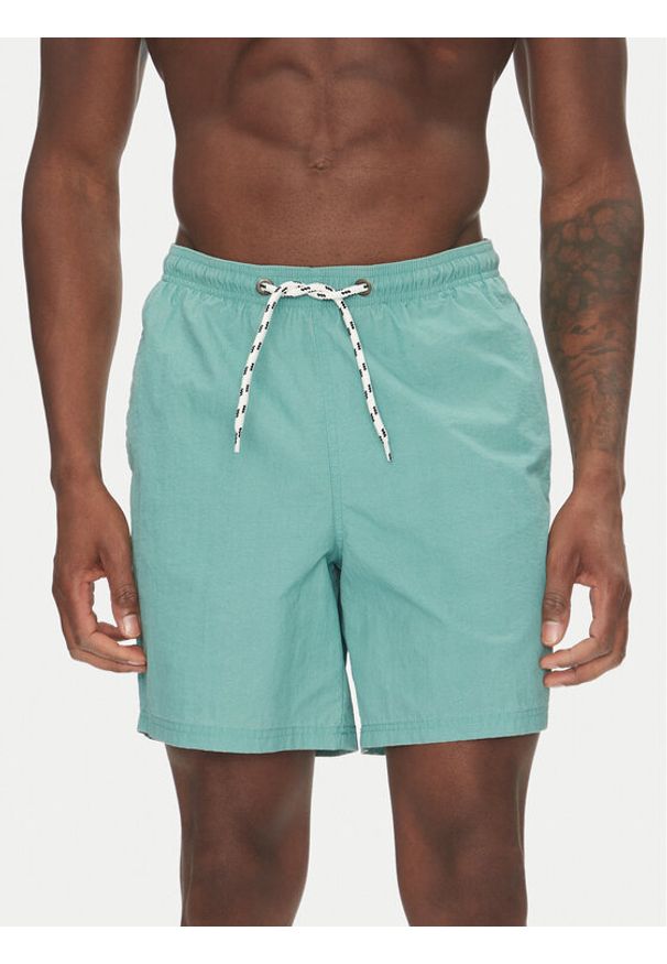 Blend Szorty kąpielowe 20718324 Zielony Regular Fit. Kolor: zielony. Materiał: syntetyk