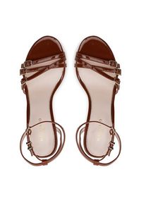 Guess Sandały 5GGZ27 7324A Brązowy. Kolor: brązowy. Materiał: skóra