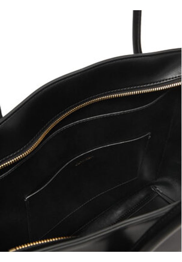 Calvin Klein Torebka Ck Medium Dome Tote LV04F3344G Czarny. Kolor: czarny. Materiał: skórzane