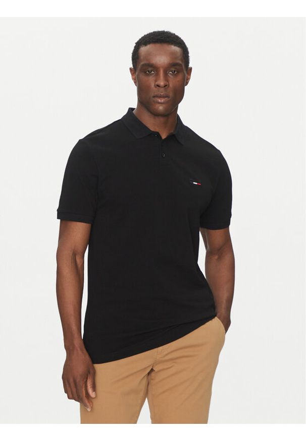 Hechter Paris Polo Pique H-Eco 74004 151902 Czarny Regular Fit. Typ kołnierza: polo. Kolor: czarny. Materiał: bawełna