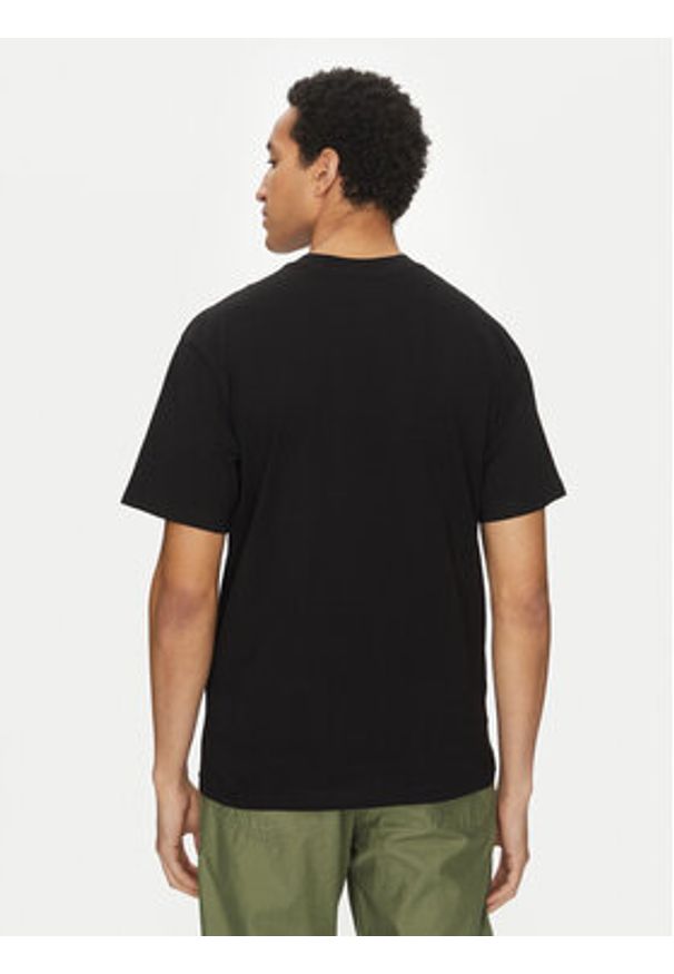 Vans T-Shirt Essential VN000HPZ Czarny Loose Fit. Kolor: czarny. Materiał: bawełna